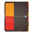 Organizerbook Oxford International A4+ kariert 4-fach Lochung Doppelspirale 90Blatt 80g Optik Paper weiß 100102777 Produktbild Additional View 1 S