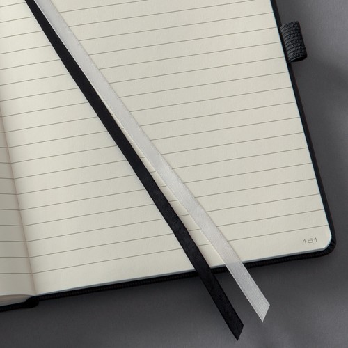 Notizbuch CONCEPTUM Softwave liniert A4 213x295mm 194Seiten schwarz Hardcover Sigel CO112 Produktbild Additional View 1 L