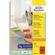 Etiketten Inkjet+Laser+Kopier 45,7x21,2mm auf A4 Bögen rot wiederablösbar Zweckform L6038-20 (PACK=960 STÜCK) Produktbild Additional View 1 S