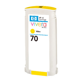 Tintenpatrone 70 für HP DesignJet Z2100/Z3200 130ml yellow HP C9454A Produktbild