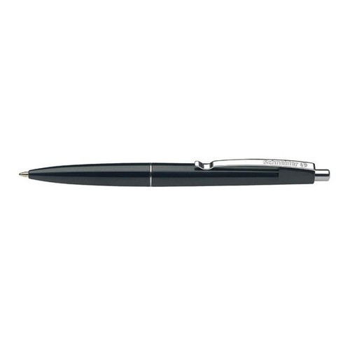 Kugelschreiber Office M 1,0mm mittel schwarz/schwarz Schneider 132901 Produktbild Front View L