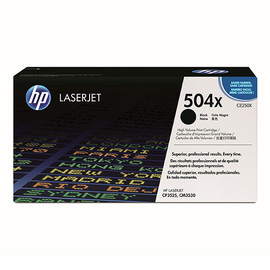 Toner 504X für Color Laserjet CP3525/CM3530 10000Seiten schwarz HP CE250X Produktbild