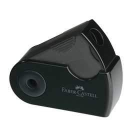 Spitzer Sleeve Mini mit Behälter + Schutzhülle schwarz Faber Castell 182710 Produktbild