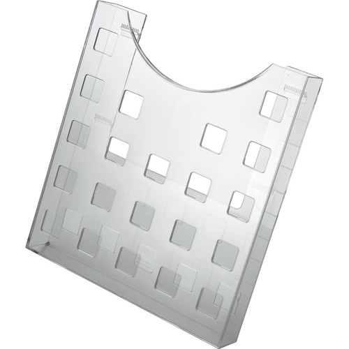 Prospekthalter A4 241x37x264mm glasklar Helit H6102502 Produktbild Front View L