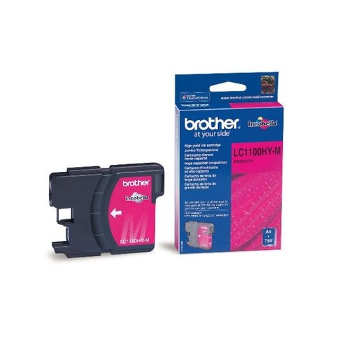 Tintenpatrone für DCP-6690CW/MFC-6490CW 16ml magenta Brother LC-1100HYM Produktbild Front View L
