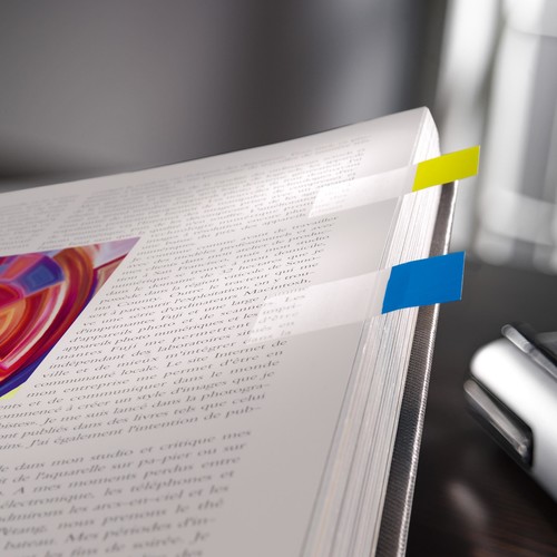 Haftmarker Z-Marker Film Color-Tip 25x43mm blau transparent Sigel HN492 (PACK=50 STÜCK) Produktbild Additional View 3 L