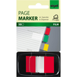 Haftmarker Z-Marker Film Color-Tip 25x43mm rot transparent Sigel HN491 (PACK=50 STÜCK) Produktbild