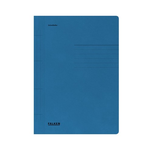 Schnellhefter A4 blau Karton Falken 80000201 Produktbild Front View L
