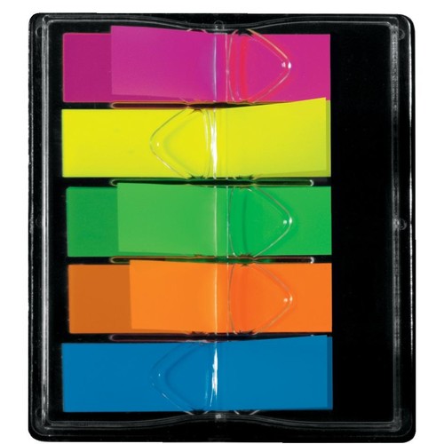 Haftmarker Z-Marker Film Mini 12x45mm 5 Neonfarben transparent Sigel HN489 (PACK=5x 40 STÜCK) Produktbild Additional View 4 L