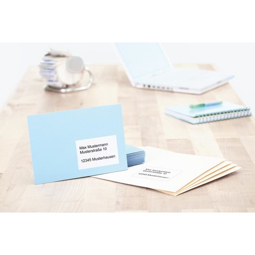 Etiketten PREMIUM Inkjet+Laser+Kopier 99,1x67,7mm auf A4 Bögen weiß permanent Herma 5077 (PACK=200 STÜCK) Produktbild Additional View 4 L