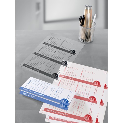 Laserfolie  A4 0,10mm matt transparent für schwarz/weiß Zweckform 3491 (PACK=100 BLATT) Produktbild Additional View 1 L