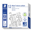 Feinminen Mars micro carbon 250 1,3mm Staedtler 25013-HB (DS=6 STÜCK) Produktbild Additional View 1 S