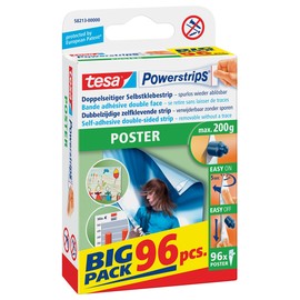 Posterstrips Big Pack bis 200g Haftkraft beidseitig klebend Tesa 58213-00000-03 (PACK=96 STÜCK) Produktbild