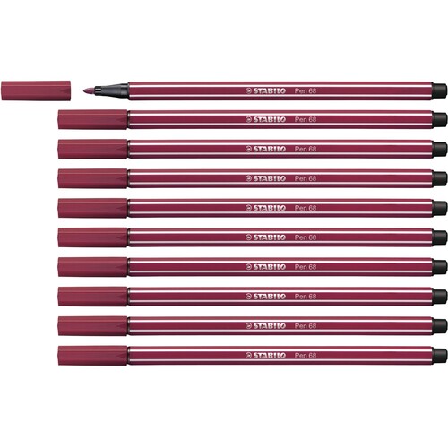 Fasermaler Pen 68 1mm Rundspitze purpur Stabilo 68/19 Produktbild Additional View 3 L