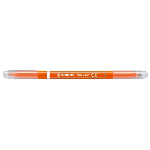 Fasermaler+Fineliner Trio 2in1 0,5+2,0mm orange Stabilo 223/54 Produktbild Additional View 1 L