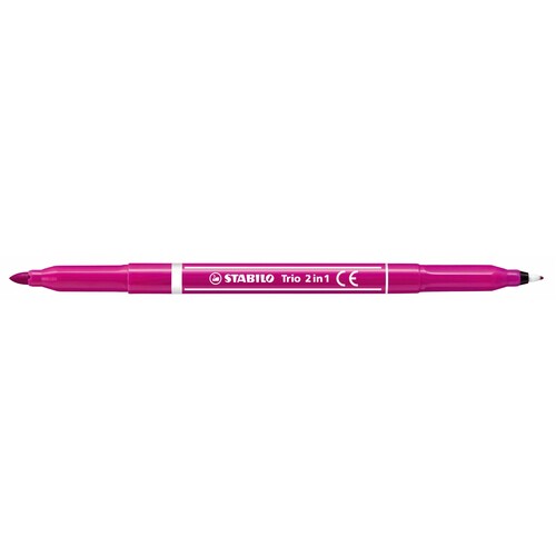Fasermaler+Fineliner Trio 2in1 0,5+2,0mm pink Stabilo 223/56 Produktbild