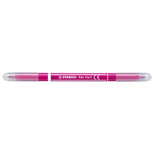 Fasermaler+Fineliner Trio 2in1 0,5+2,0mm pink Stabilo 223/56 Produktbild Additional View 1 L