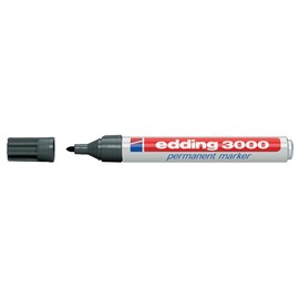 Permanentmarker 3000 1,5-3mm Rundspitze grau Edding 4-3000012 Produktbild