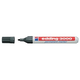 Permanentmarker 3000 1,5-3mm Rundspitze grau Edding 4-3000012 Produktbild