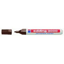 Permanentmarker 3000 1,5-3mm Rundspitze dunkelbraun Edding 4-3000018 Produktbild