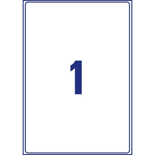 Adress-Versand-Etiketten Laser 199,6x289,1mm auf A4 Bögen recycling weiß Zweckform LR7167-100 (PACK=100 STÜCK) Produktbild Additional View 2 L