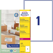Adress-Versand-Etiketten Laser 199,6x289,1mm auf A4 Bögen recycling weiß Zweckform LR7167-100 (PACK=100 STÜCK) Produktbild