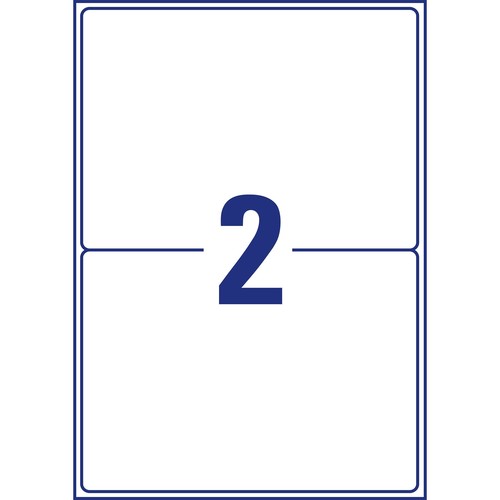 Adress-Versand-Etiketten Laser 199,6x143,5mm auf A4 Bögen recycling weiß Zweckform LR7168-100 (PACK=200 STÜCK) Produktbild Additional View 2 L