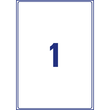 Versand-Etiketten Laser blickdicht 199,6x289,1mm auf A4 Bögen weiß Papier Zweckform L7167-100 (PACK=100 STÜCK) Produktbild Additional View 2 S
