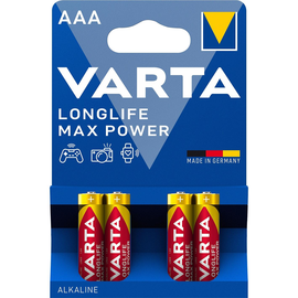Batterien Longlife Max Power Micro AAA 1,5V 1200mAh Varta 4703 (PACK=4 STÜCK) Produktbild