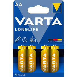 Batterien Longlife Mignon AA 1,5V 1200mAh Varta 4106 (PACK=4 STÜCK) Produktbild