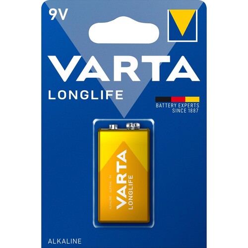 Batterie Longlife Extra E-Block 9V 420mAh Varta 4122 Produktbild Front View L