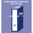Rückenschilder zum Bedrucken 59x297mm lang breit auf A4 Bögen weiß selbstklebend Zweckform L6059-25 (PACK=90 STÜCK) Produktbild Additional View 9 S
