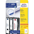 Rückenschilder zum Bedrucken 59x297mm lang breit auf A4 Bögen weiß selbstklebend Zweckform L6059-25 (PACK=90 STÜCK) Produktbild Additional View 1 S