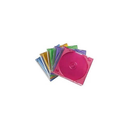 CD-Box Slimline sortiert Hama 00051166 (PACK=25 STÜCK) Produktbild Front View L