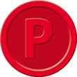 Wertmarken "Pfand" Druck mit Motiv+P ø 25mm rot Kunststoff Sigel WM008 (PACK=100 STÜCK) Produktbild Additional View 1 S