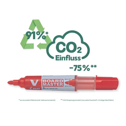 Whiteboardmarker WBMAVBM-M-BG V-Board Master 2,3mm Rundspitze grün Pilot 5080704 Produktbild Additional View 4 L
