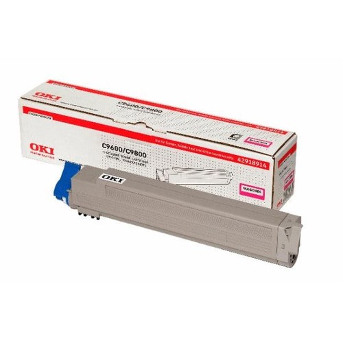 Toner für C9600/C9650/C9800/C9850 15000Seiten magenta OKI 42918914 Produktbild Front View L