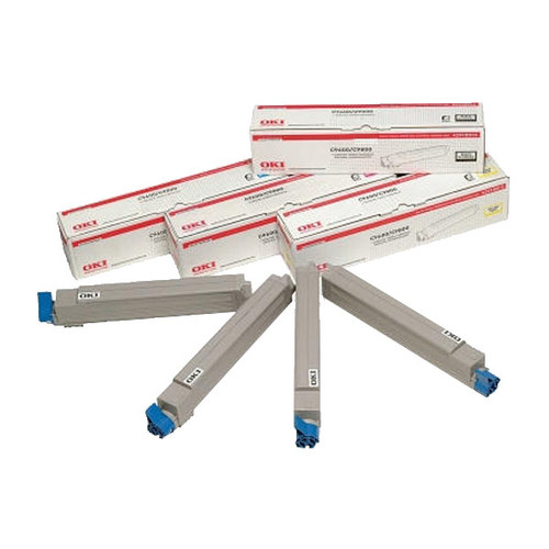 Toner für C9600/C9650/C9800/C9850 15000Seiten cyan OKI 42918915 Produktbild Front View L