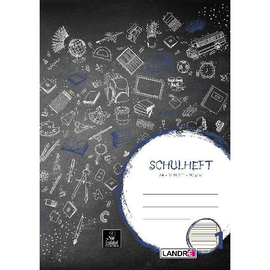 Heft starker Deckel A4 Lineatur 1 1. Schuljahr 32Blatt 80g holzfrei weiß Landre 100050049 Produktbild