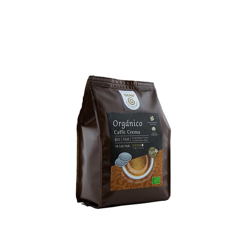 Kaffeepads Bio Crema GEPA 8960923 (PACK=18 STÜCK) Produktbild Front View L