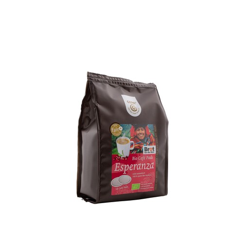 Kaffeepads Bio Cafe Esperanza mild GEPA 8960922 (PACK=18 STÜCK) Produktbild Front View L