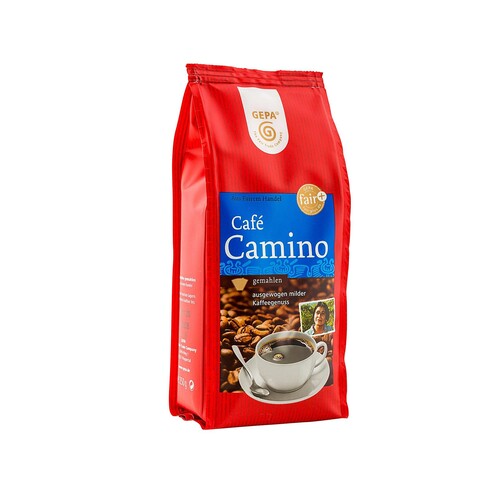 Kaffee Bio Cafe Camino gemahlen mild GEPA 8910906 (PACK=250 GRAMM) Produktbild Front View L