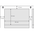 Klapp-Visitenkarten Inket+Laser+Kopier 85x55mm 225g weiß beidseitig bedruckbar Sigel LP838 (PACK=50 STÜCK) Produktbild Additional View 4 S