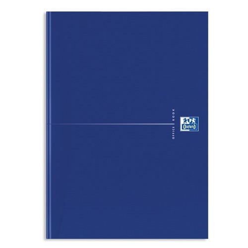 Gebundenes Buch Oxford Original Blue A4 kariert perforierte Ecken 96Blatt 90g Optik Paper weiß 100102357 Produktbild Additional View 1 L