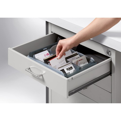 Visitenkartenbox Vip XXL 215x300x68mm für 2200Karten grau-transluzent HAN 2016-693 Produktbild Additional View 3 L