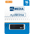 USB Stick 2.0 16GB schwarz MYMEDIA 69261 Produktbild