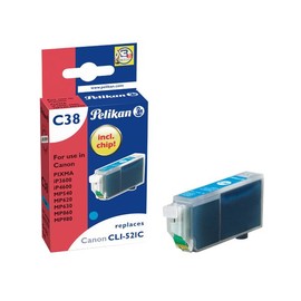 Tintenpatrone Gr. 1510 (CLI-521C) für Pixma IP3600/4600 9ml cyan Pelikan 4103253 Produktbild