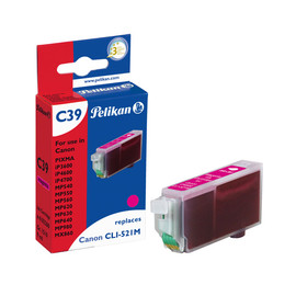 Tintenpatrone Gr. 1510 (CLI-521M) für Pixma IP3600/4600 9ml magenta Pelikan 4103260 Produktbild