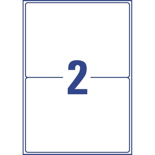 Versand-Etiketten Laser 199,6x143,5mm auf A4 Bögen weiß wetterfest Polyester Zweckform L7996-25 (PACK=50 STÜCK) Produktbild Additional View 2 L