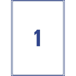 Versand-Etiketten Laser 199,6x289,1mm auf A4 Bögen weiß wetterfest Polyester Zweckform L7997-25 (PACK=25 STÜCK) Produktbild Additional View 2 S